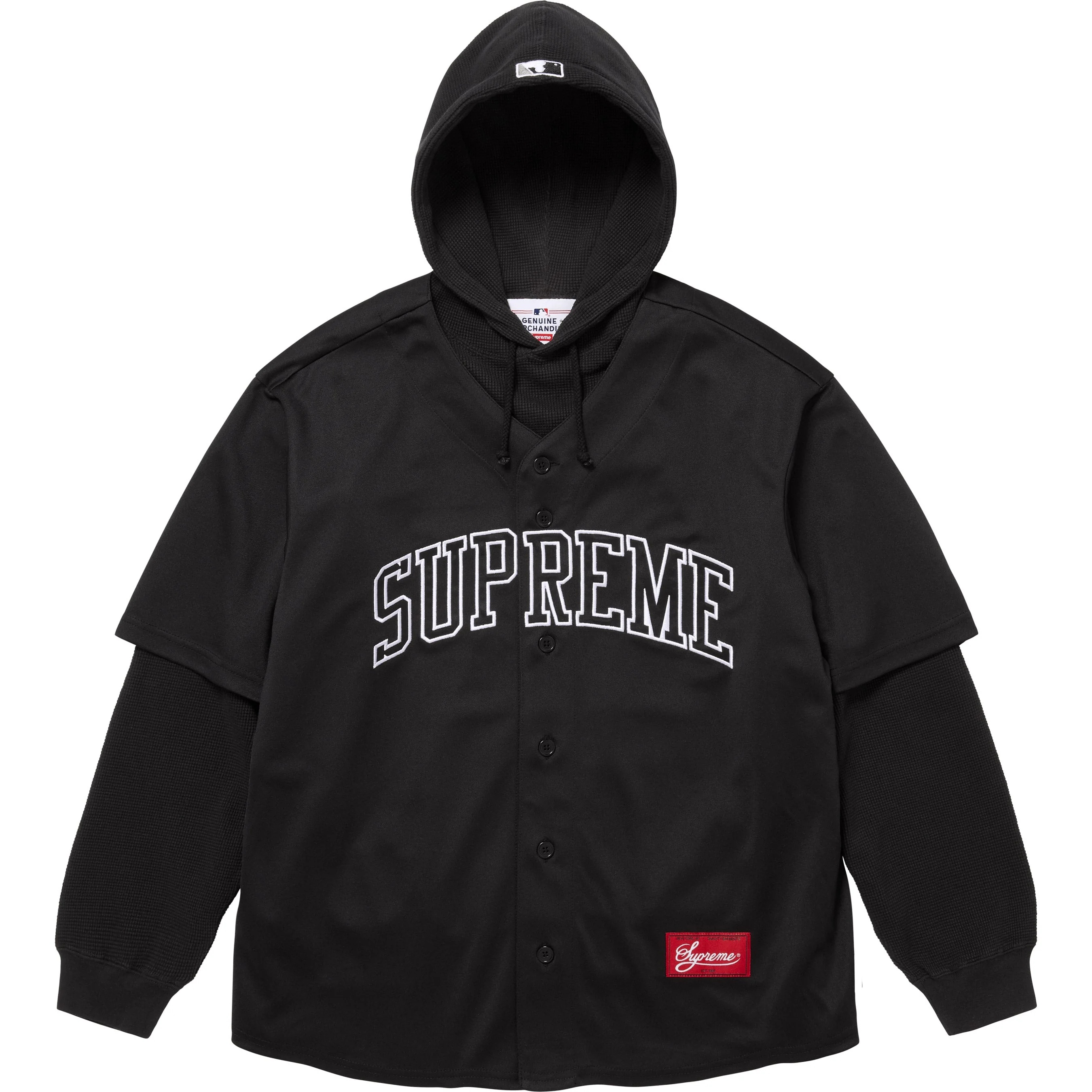 Supreme®/Chicago White Sox™ Hooded Baseball Jersey view 6